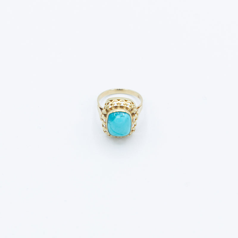juwelier-jeweler-gelber-diamonds-diamanten-schmuck-ringe-vintage-kollektion-türkis-blau-gelbgold-produktfoto