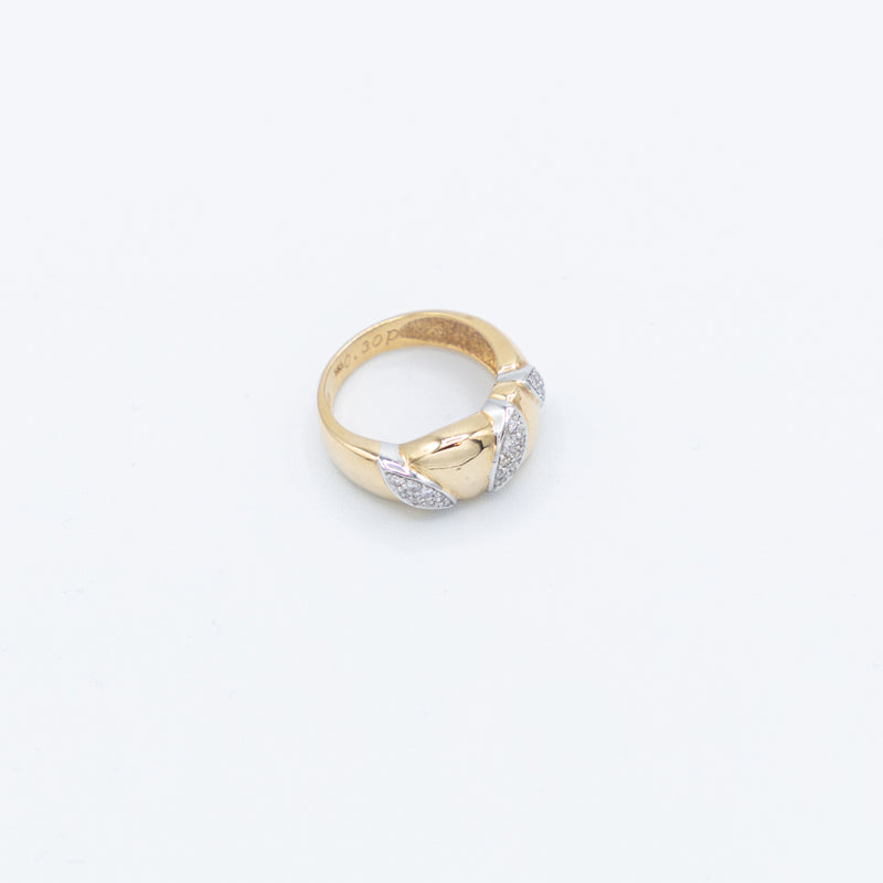 juwelier-jeweler-gelber-vintage-kollektion-collection-vintage-schmuck-ringe-leaf-ring-gelbgold-weissgold-produktfoto-1