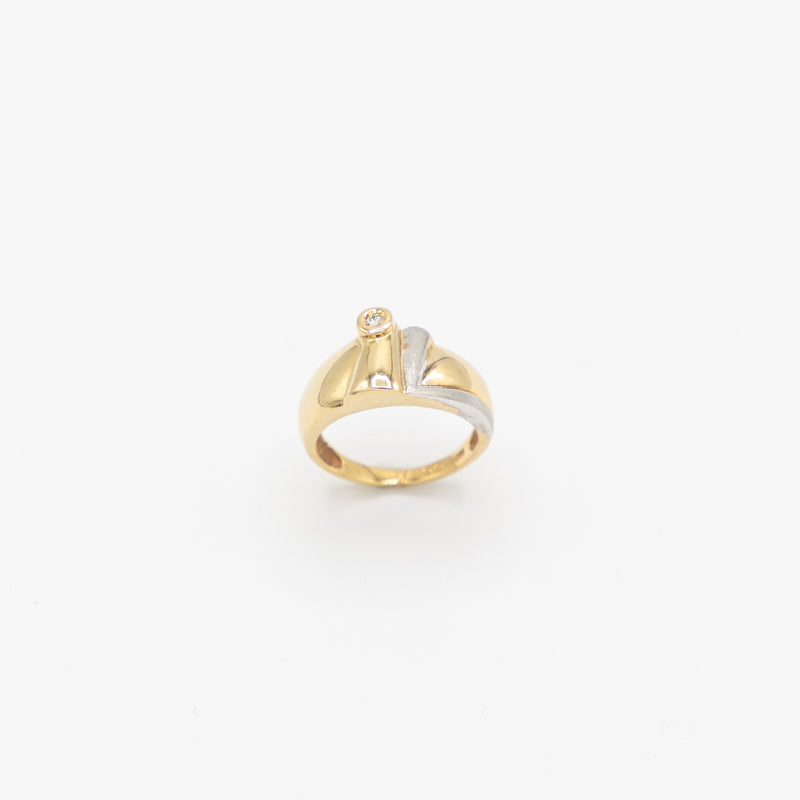 juwelier-jeweler-gelber-vintage-kollektion-collection-vintage-schmuck-ringe-one-diamond-brillant-weissgold-gelbgold