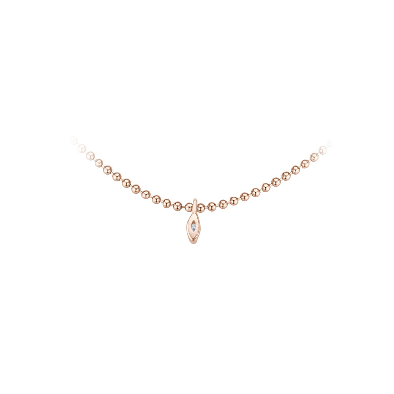 Diamond Multi-Drop Halskette - Roségold