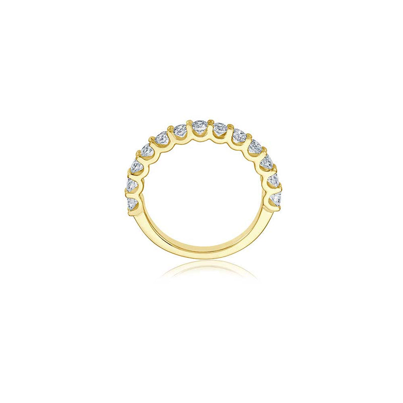 Halb-Memoire U-Setting Diamant Ring - 1,05 ct - Gelbgold