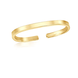 Plain Open Bracelet - Gelbgold