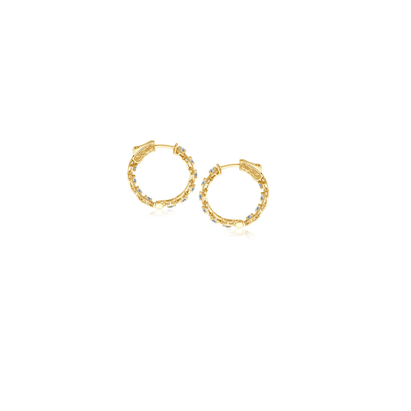 Small Claire Hoops – Gelbgold