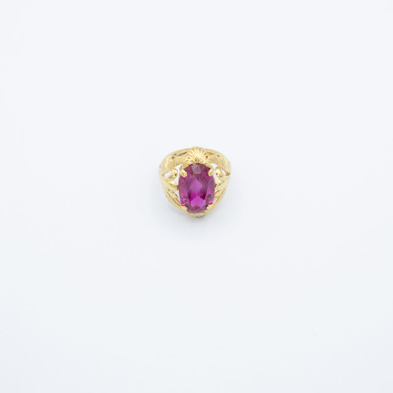 juwelier-jeweler-gelber-pink-gelbgold-vintage-ring-seitlich