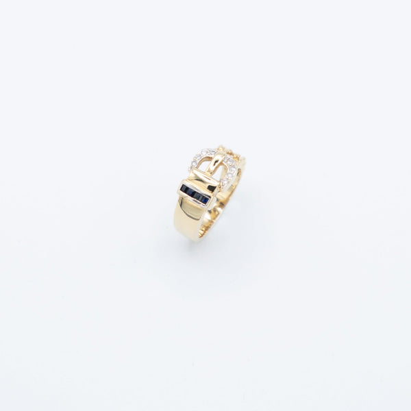 juwelier-jeweler-gelber-vintage-saphire-diamanten-vintage-ring-gelbgold