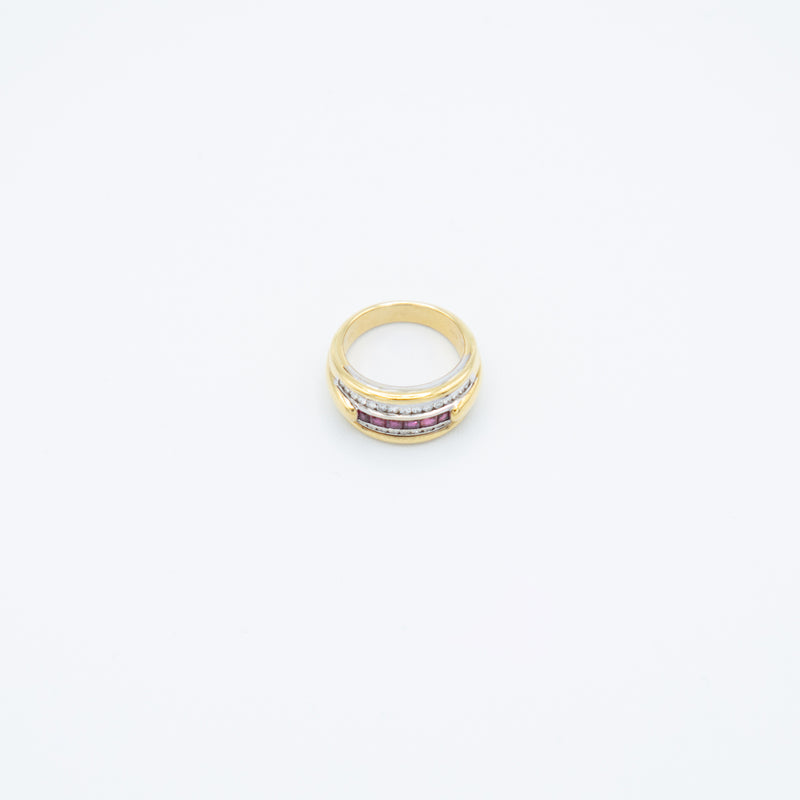 juwelier-jeweler-gelber-diamonds-diamanten-rubin-farbstein-weissgold-gelbgold-ring-vintage