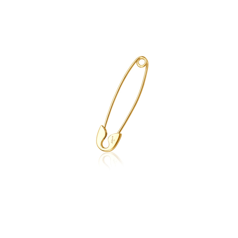 Diamond Safety Pin - Gelbgold