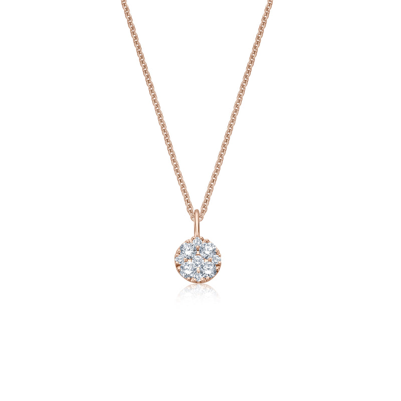 Diamond Ballet Necklace - Roségold