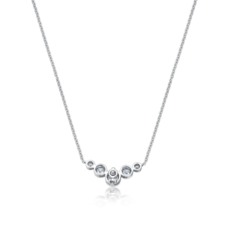 Diamond Raindrop Necklace - Weißgold