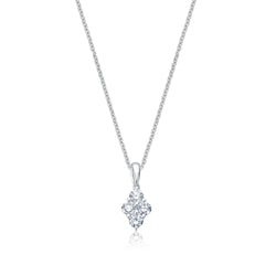 Diamant Quartett Necklace - Weißgold