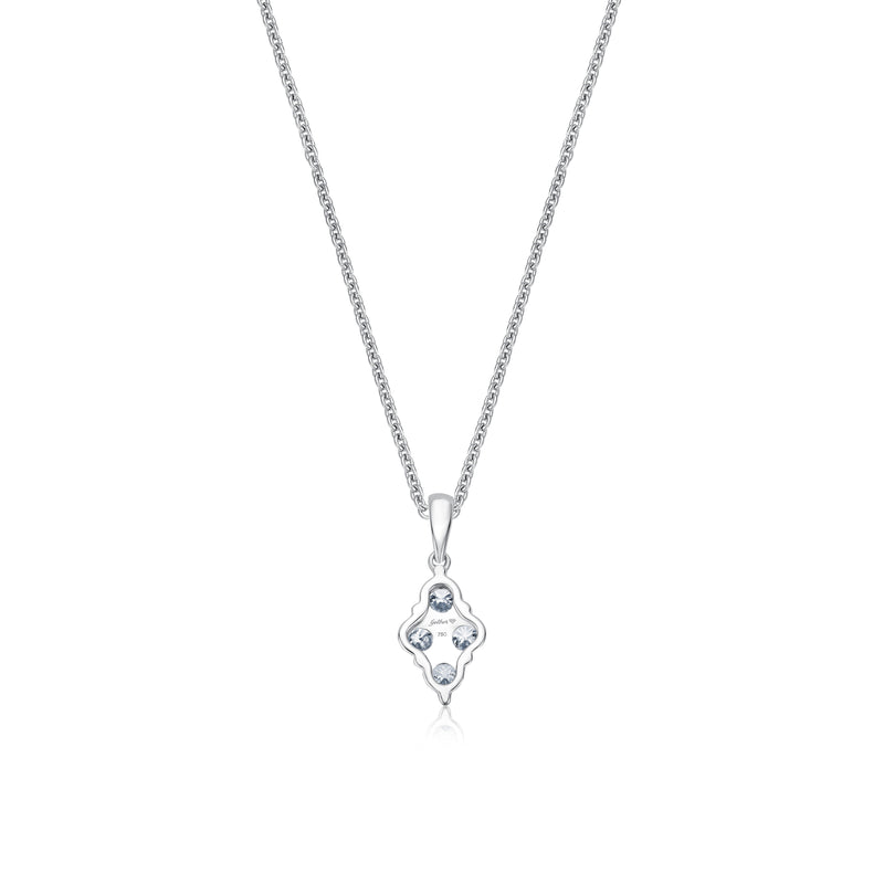 Diamant Quartett Necklace - Weißgold