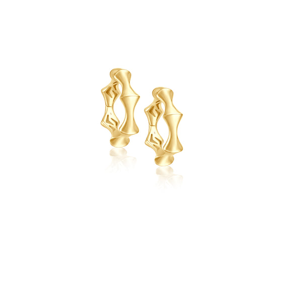 Spike Hoops - Gelbgold