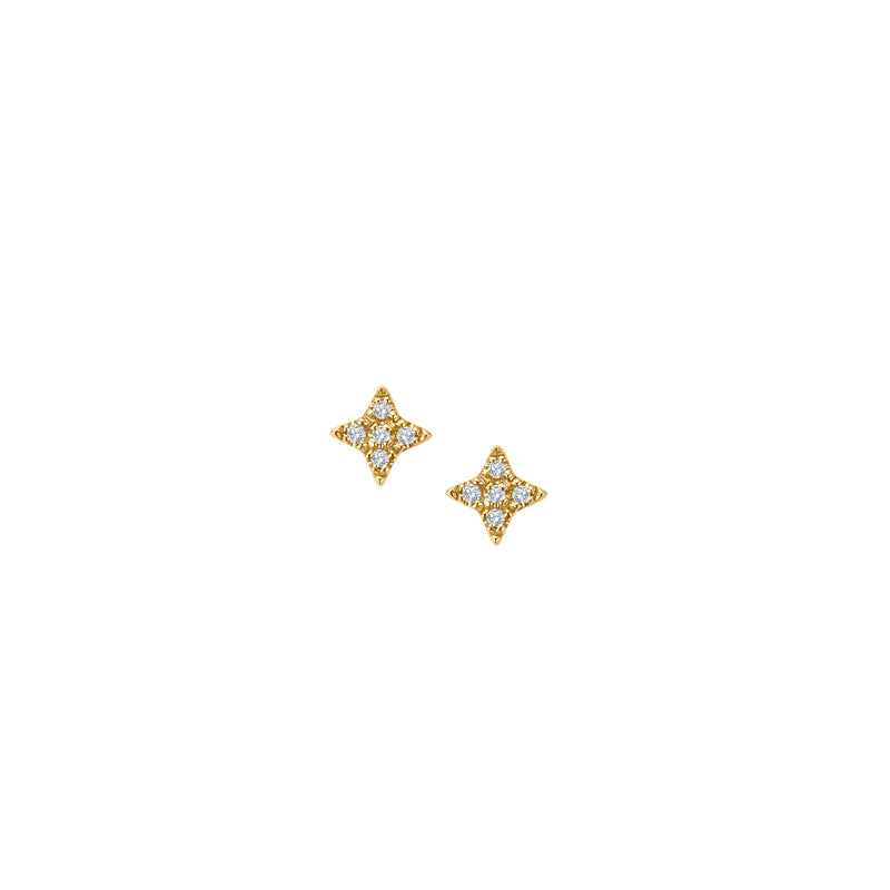 juwelier-jeweler-gelber-diamond-diamanten-point-star-ohrstecker-gelbgold-frontal