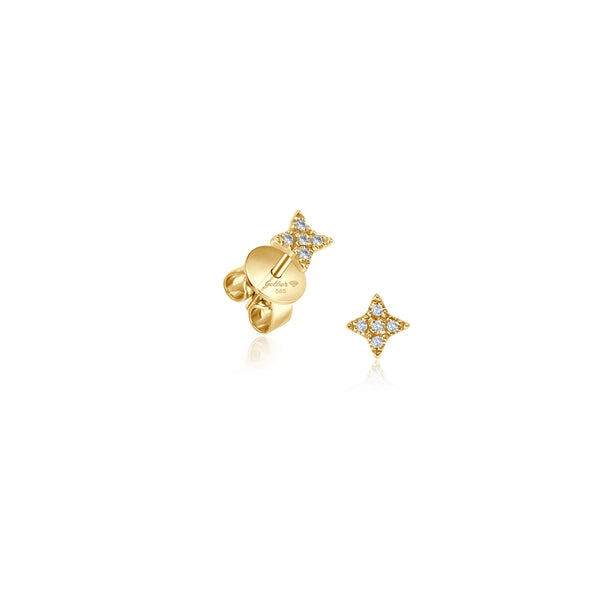 juwelier-jeweler-gelber-diamond-diamanten-point-star-ohrstecker-gelbgold