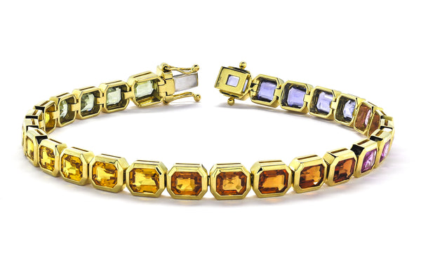 juwelier-jeweler-gelber-emeraldcut-rainbow-armband-bracelet-gold-gelbgold