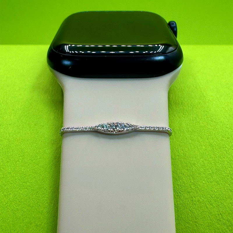 Sparkle Charm for Apple Watch  - Weißgold