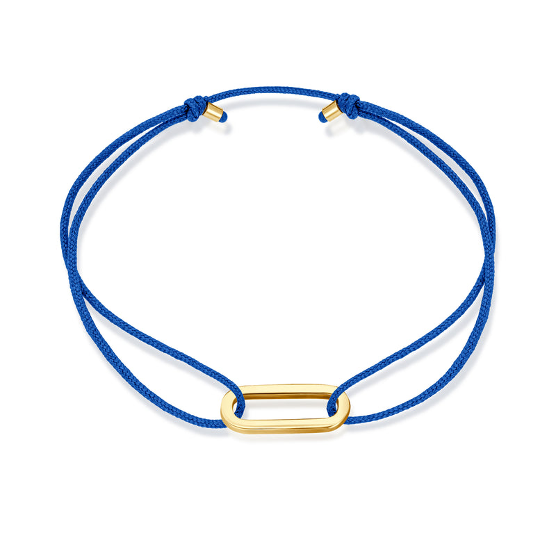 Single Anchor Stoff Armband - Gelbgold