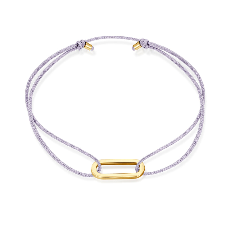 Single Anchor Stoff Armband - Gelbgold