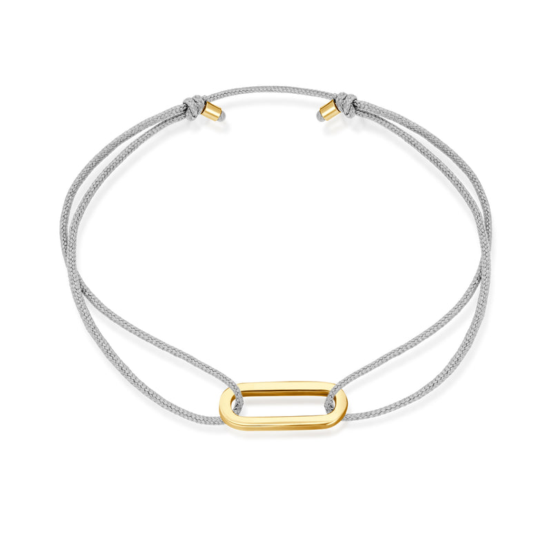 Single Anchor Stoff Armband - Gelbgold
