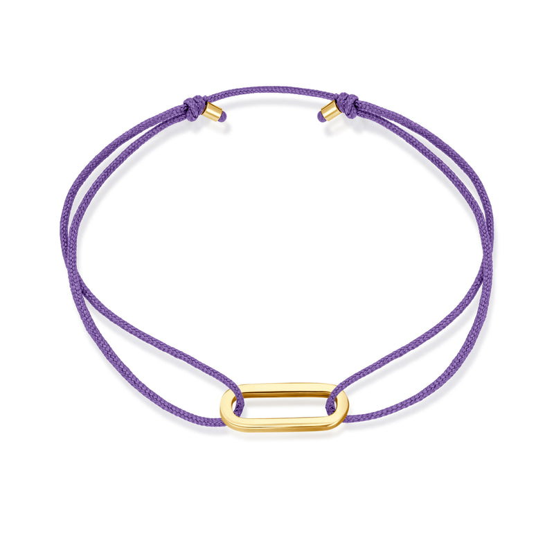 Single Anchor Stoff Armband - Gelbgold