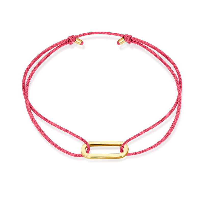 Single Anchor Stoff Armband - Gelbgold