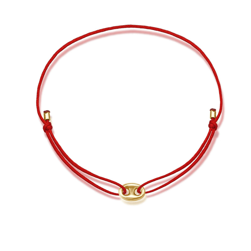 juwelier-jeweler-gelber-fusskettchen-fusskette-coffee-bean-stoffband-gelbgold-rot