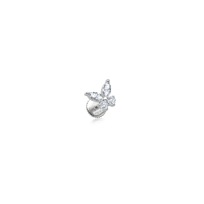 Diamond Butterfly Piercing - Weißgold