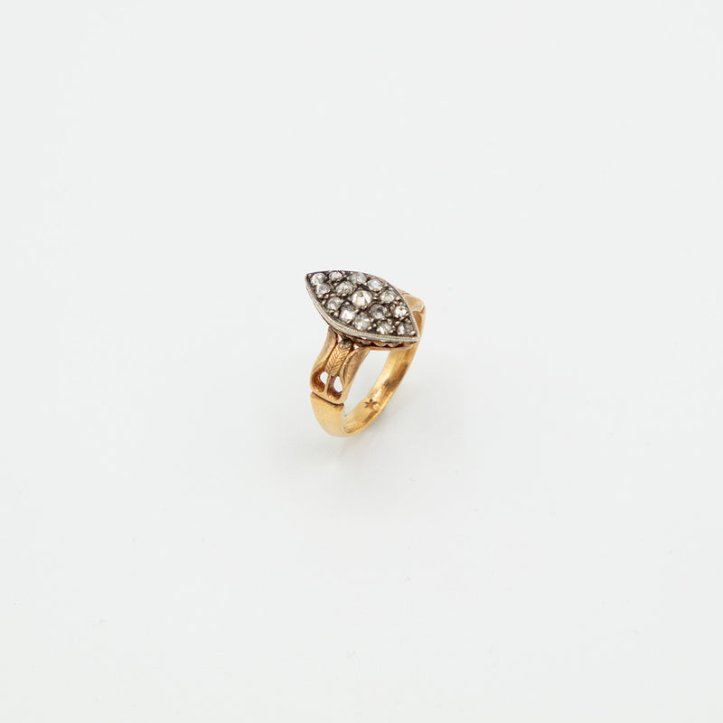 Vintage Diamant Ring - Gelbgold