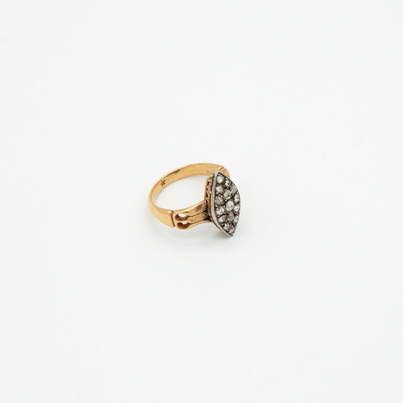 Vintage Diamant Ring - Gelbgold