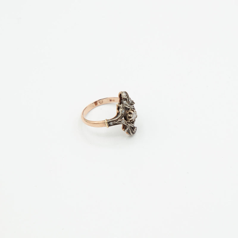 Vintage Diamant Ring - Gelbgold