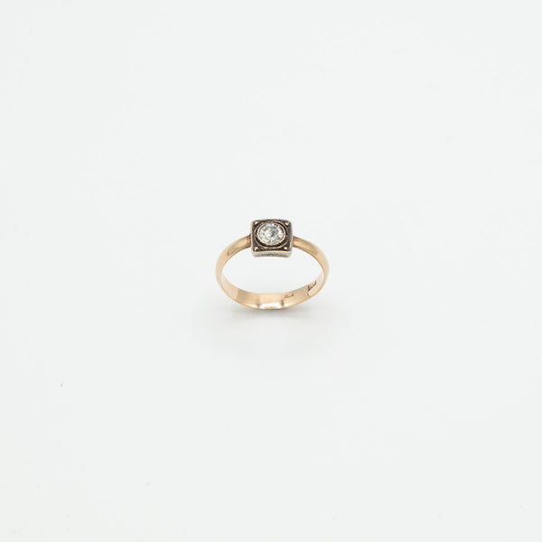 Vintage Diamant Ring - Gelbgold