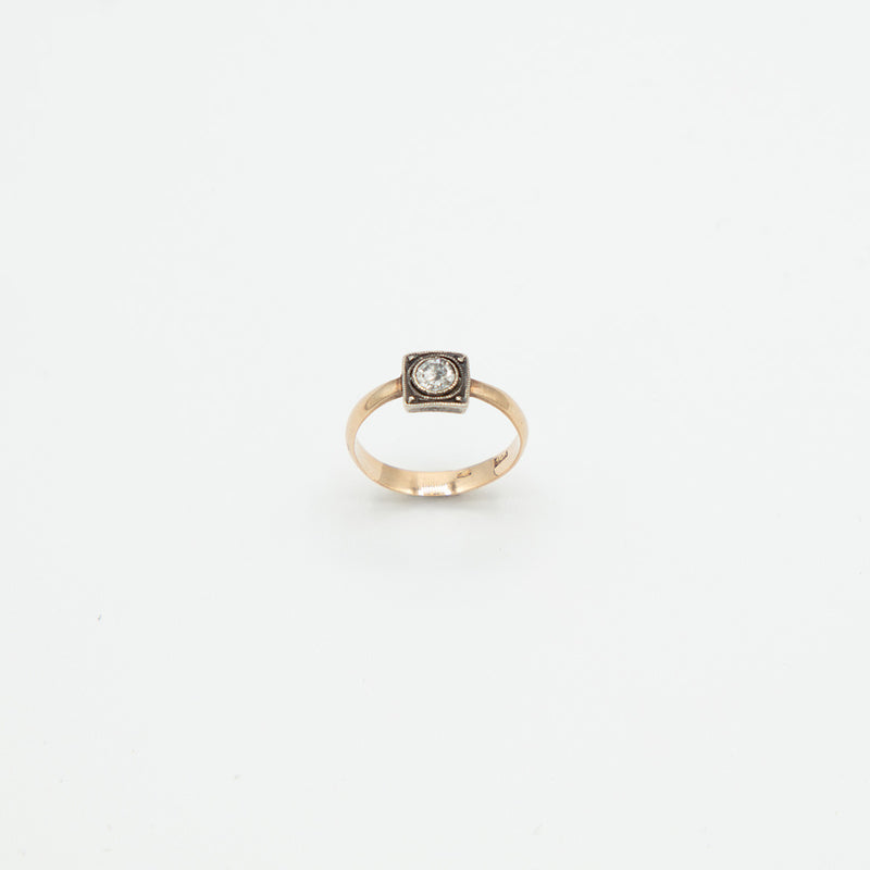 Vintage Diamant Ring - Gelbgold
