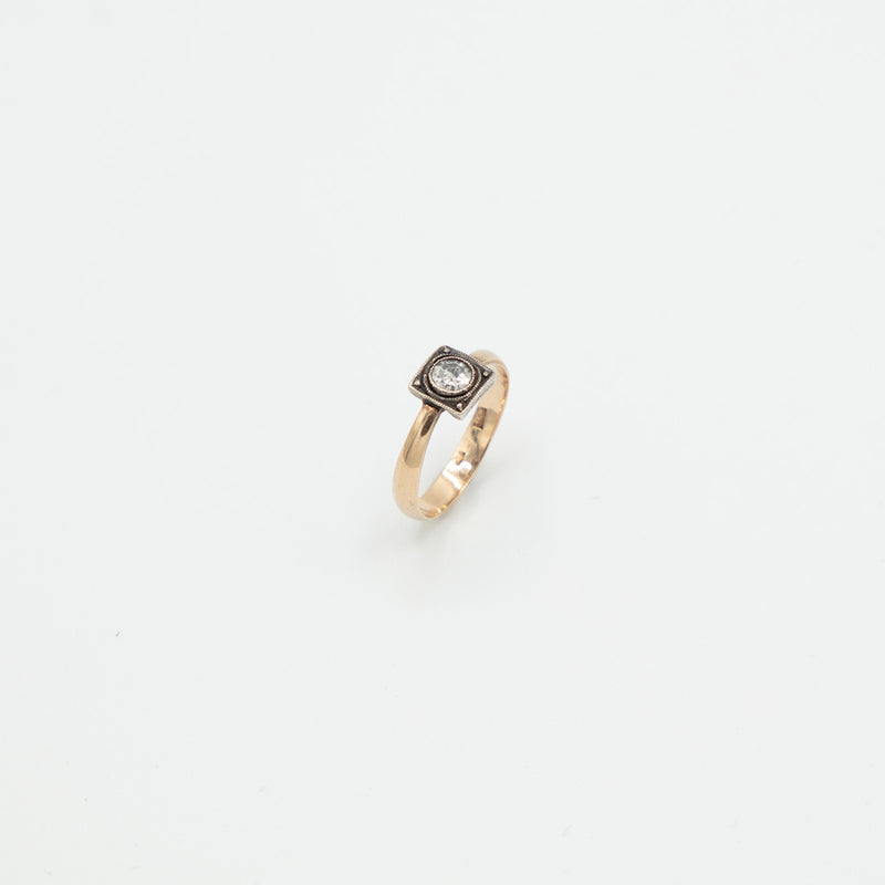 Vintage Diamant Ring - Gelbgold