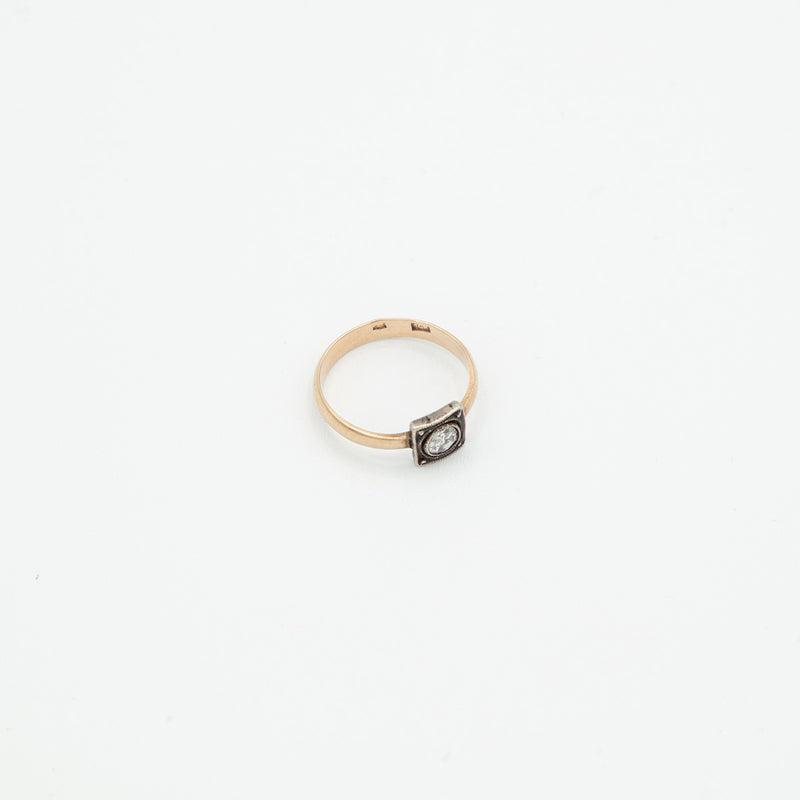 Vintage Diamant Ring - Gelbgold