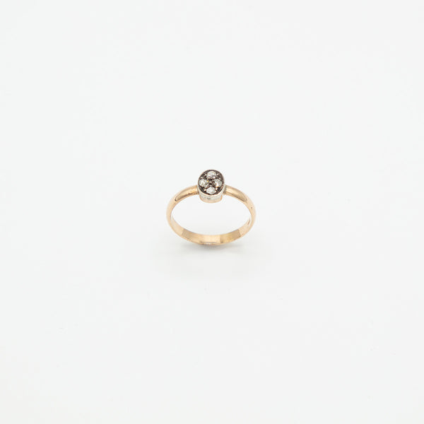 Vintage Diamant Ring - Gelbgold
