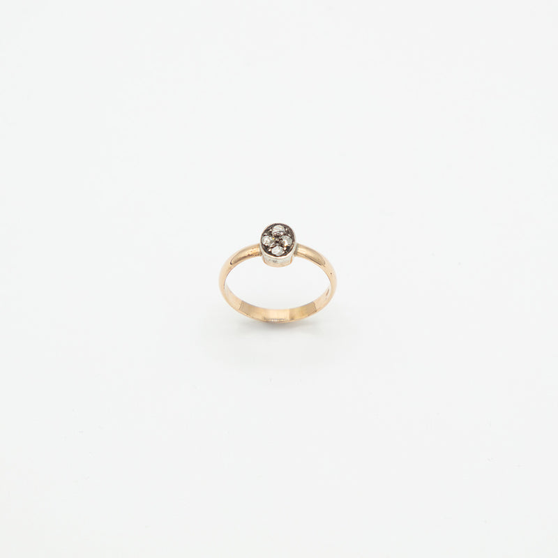 Vintage Diamant Ring - Gelbgold
