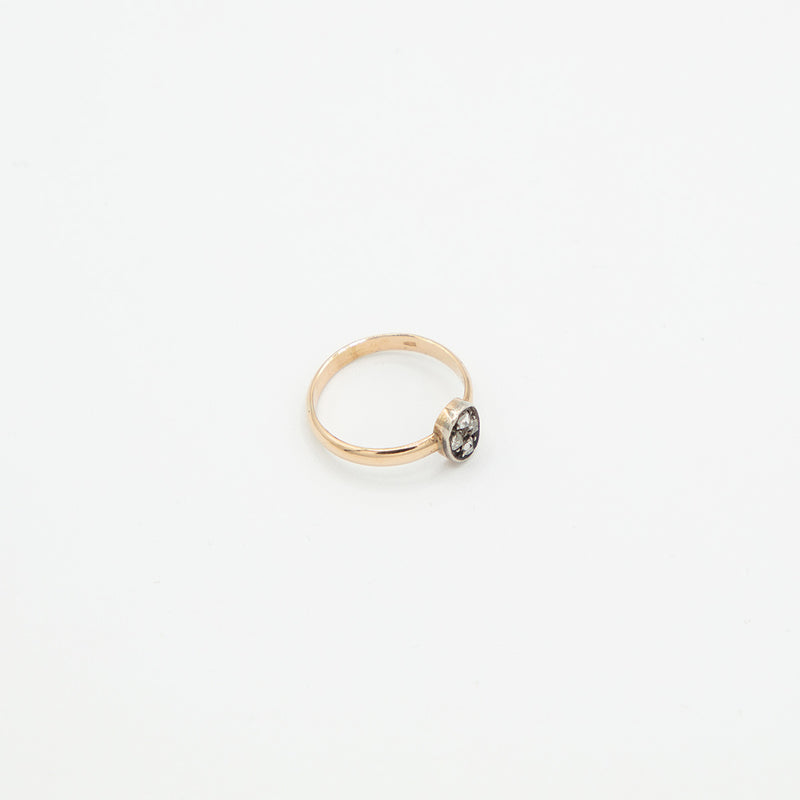 Vintage Diamant Ring - Gelbgold