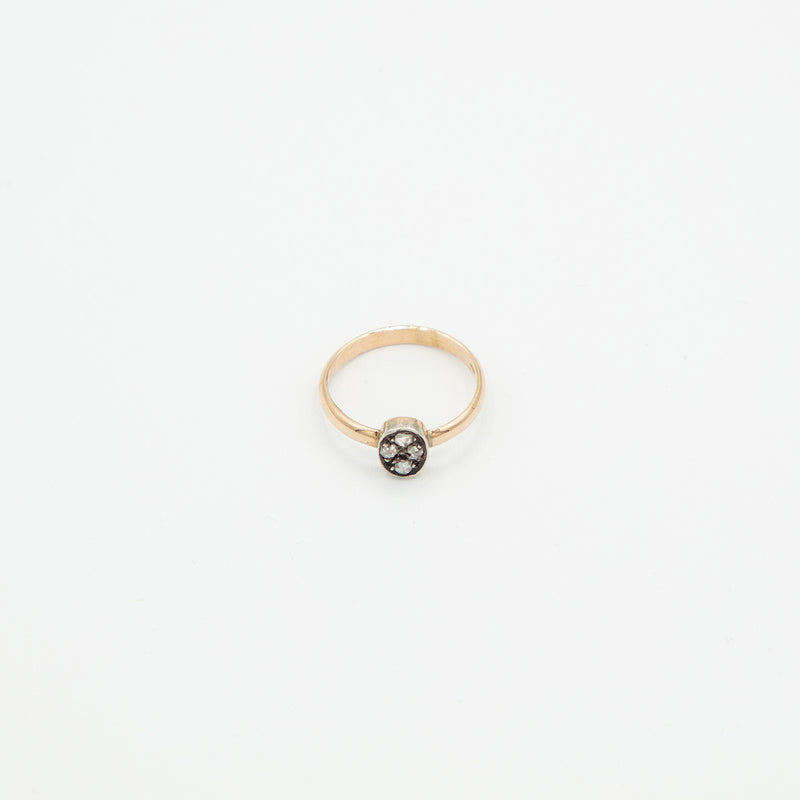 Vintage Diamant Ring - Gelbgold
