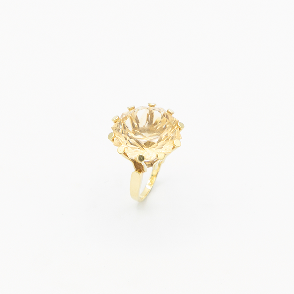 Vintage Citrin Ring - Gelbgold