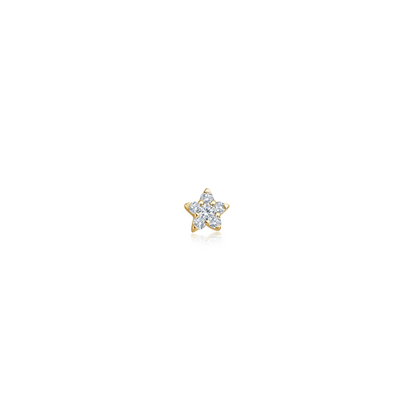 Diamond Star Piercing - Gelbgold