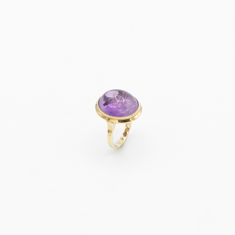 Vintage Amethyst Ring - Gelbgold