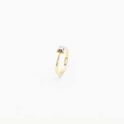 Vintage One Diamond Ring - Bicolor