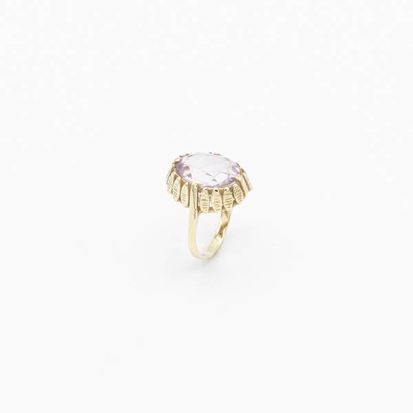 Vintage Amethyst Ring - Gelbgold