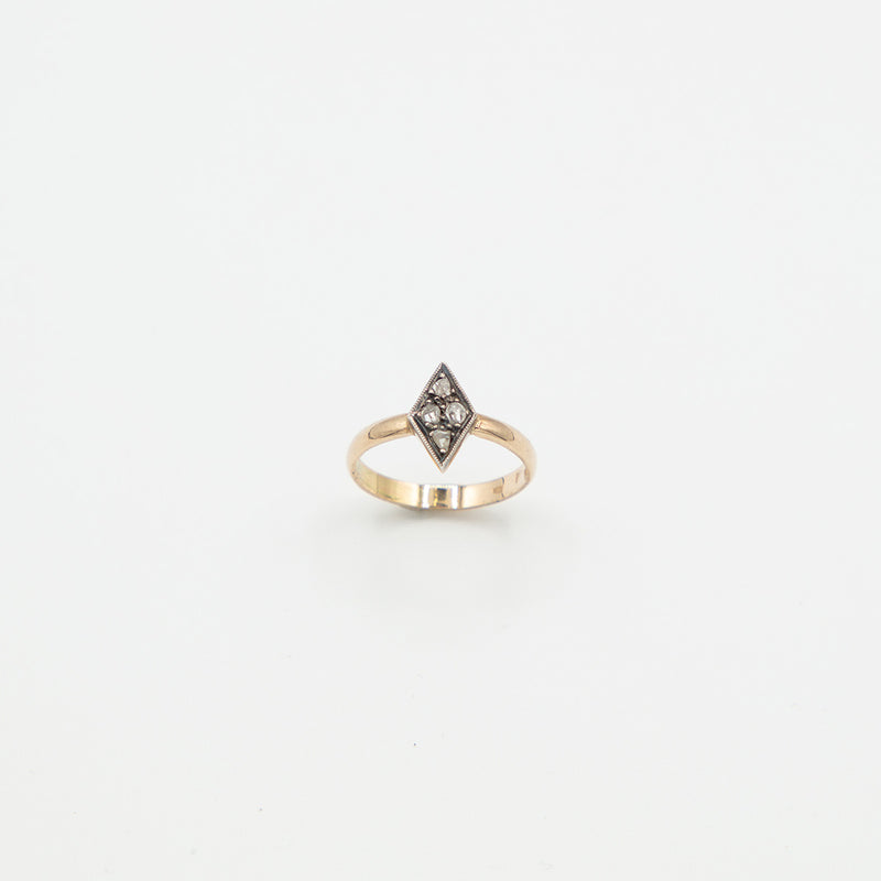 Vintage Diamant Ring - Gelbgold