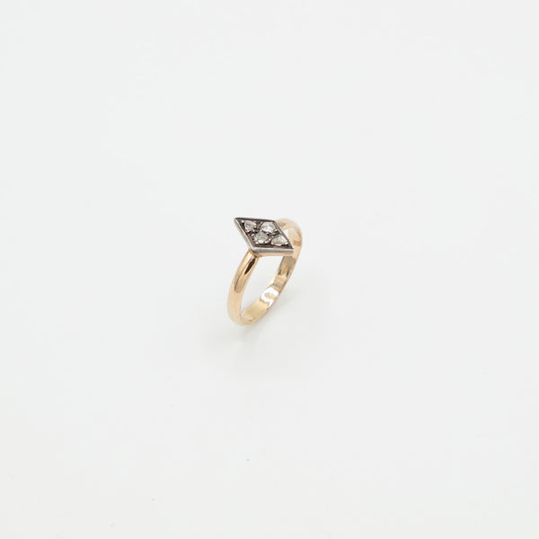 Vintage Diamant Ring - Gelbgold