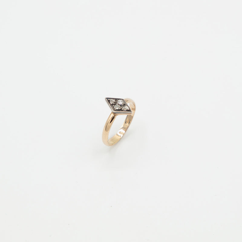 Vintage Diamant Ring - Gelbgold