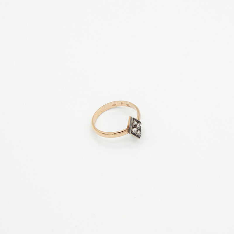 Vintage Diamant Ring - Gelbgold