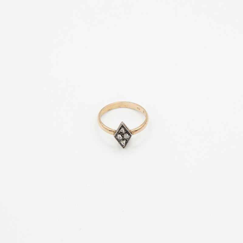 Vintage Diamant Ring - Gelbgold