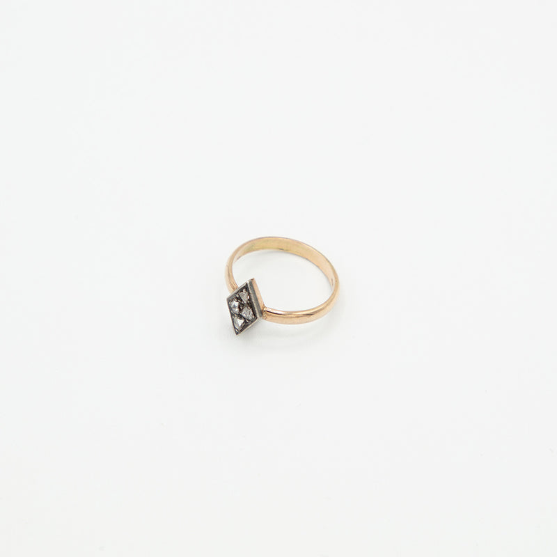 Vintage Diamant Ring - Gelbgold