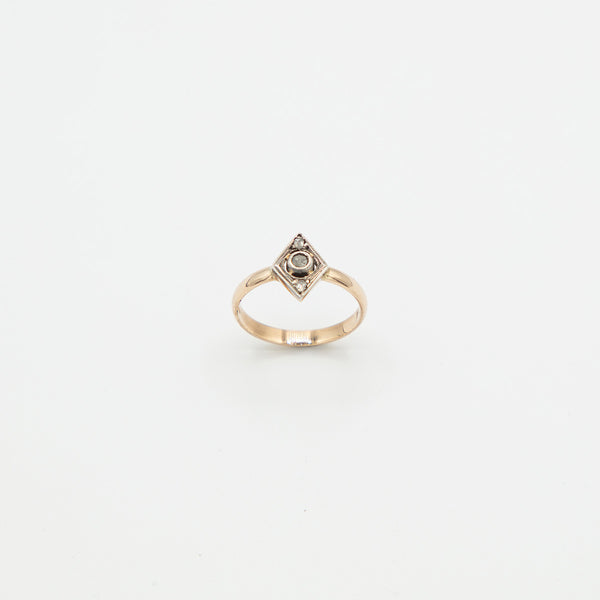 Vintage Diamant Ring - Gelbgold